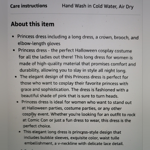 NWT WOMANS Queen for the day..Royalty Princess Costume Dress cosplay.holiday - Picture 8 of 8